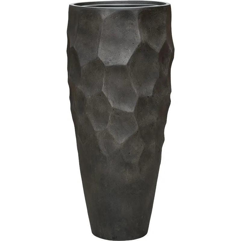 Baq Polystone Nathan James Plant Pot 110cm Height 39cm Dia Partner Pueter Champagne (with liner)