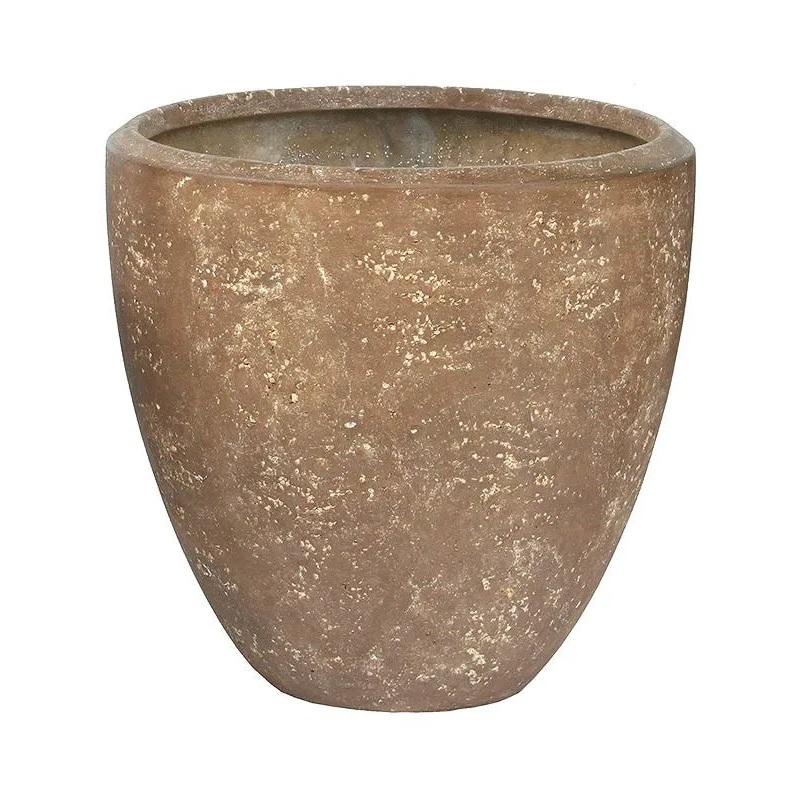 Baq Polystone Plain Plant Pot 80cm Height 71cm Dia Couple Rock