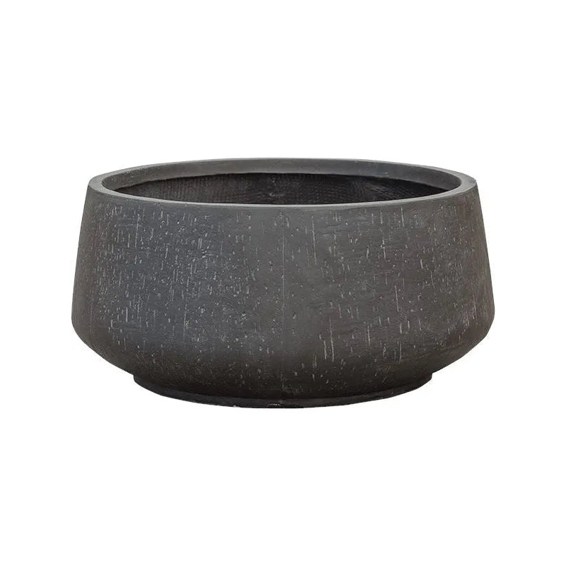 Baq Raindrop Plant Pot 26cm Height 45cm Dia Bowl Anthracite