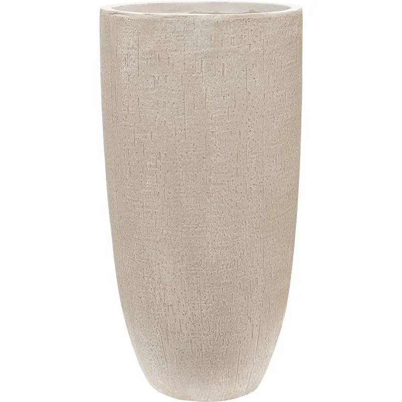 Baq Raindrop Plant Pot 62cm Height 28cm Dia Partner Beige