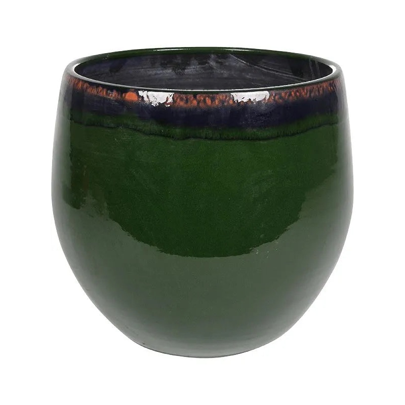 Charlotte Plant Pot 26cm Height 23cm Dia Pot Green