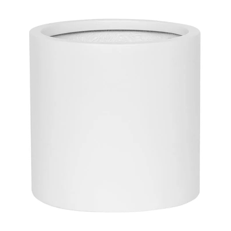Fiberstone Plant Pot 20cm Height 19cm Dia Puk M Matt white