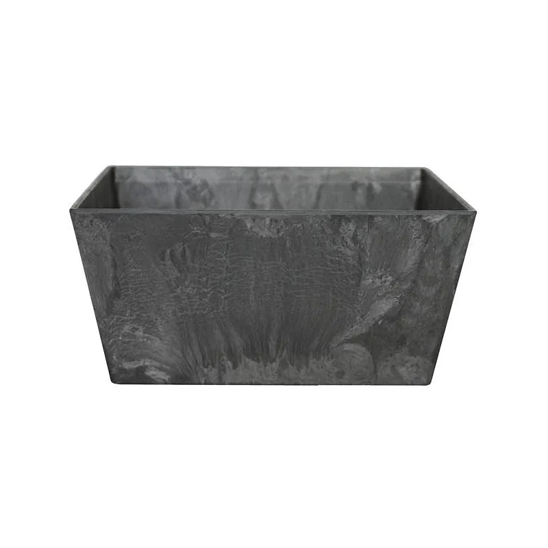 Artstone Plant Pot 14cm Height 29cm Dia Ella bowl black