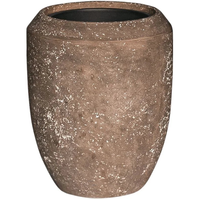 Baq Polystone Coated Plain Plant Pot 55cm Height 30cm Dia Coppa Rock (with liner)
