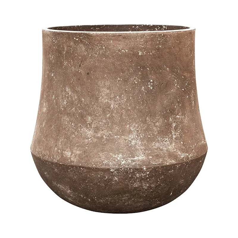 Baq Polystone Coated Plain Plant Pot 60cm Height 47cm Dia Darcy Rock