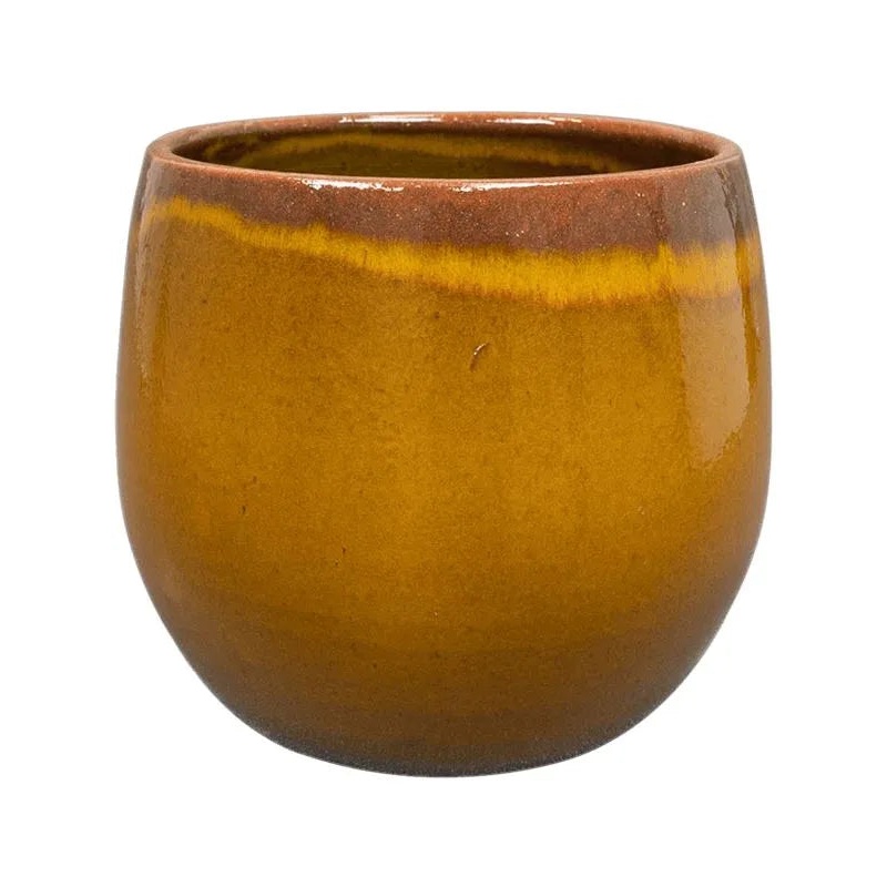 Charlotte Plant Pot 20cm Height 18cm Dia Pot Ochre