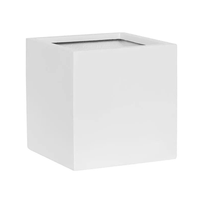 Fiberstone Plant Pot 25cm Height 24cm Dia Fleur L Matt white