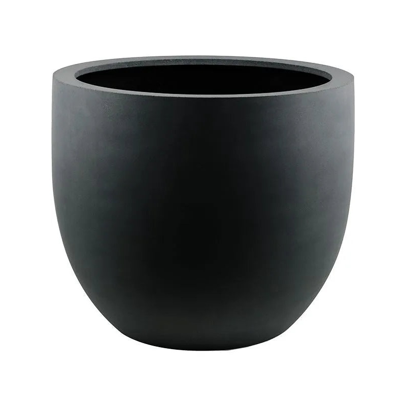 Argento Plant Pot 31cm Height 30cm Dia New Egg Pot Black