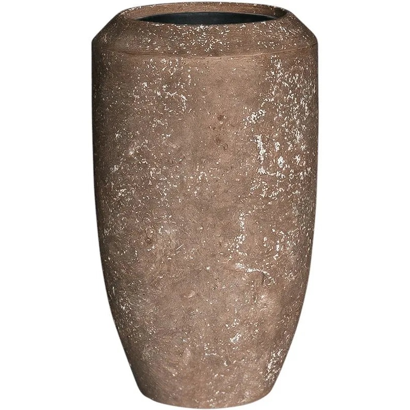 Baq Polystone Coated Plain Plant Pot 80cm Height 30cm Dia Coppa Rock (with liner)