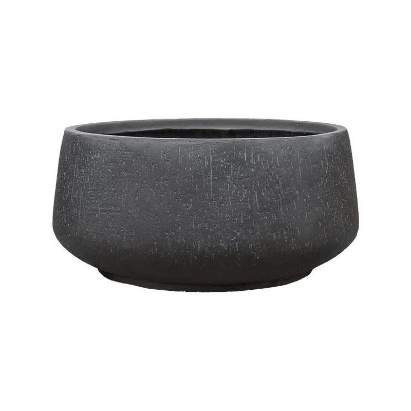 Baq Raindrop Plant Pot 19cm Height 42cm Dia Bowl Anthracite
