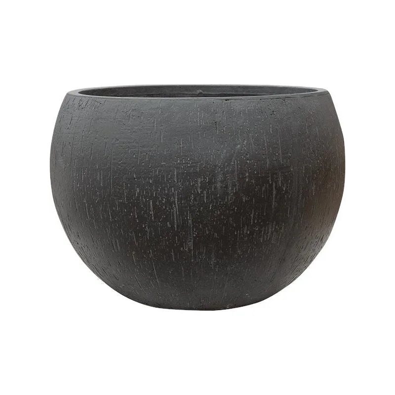 Baq Raindrop Plant Pot 40cm Height 44cm Dia Globe Anthracite