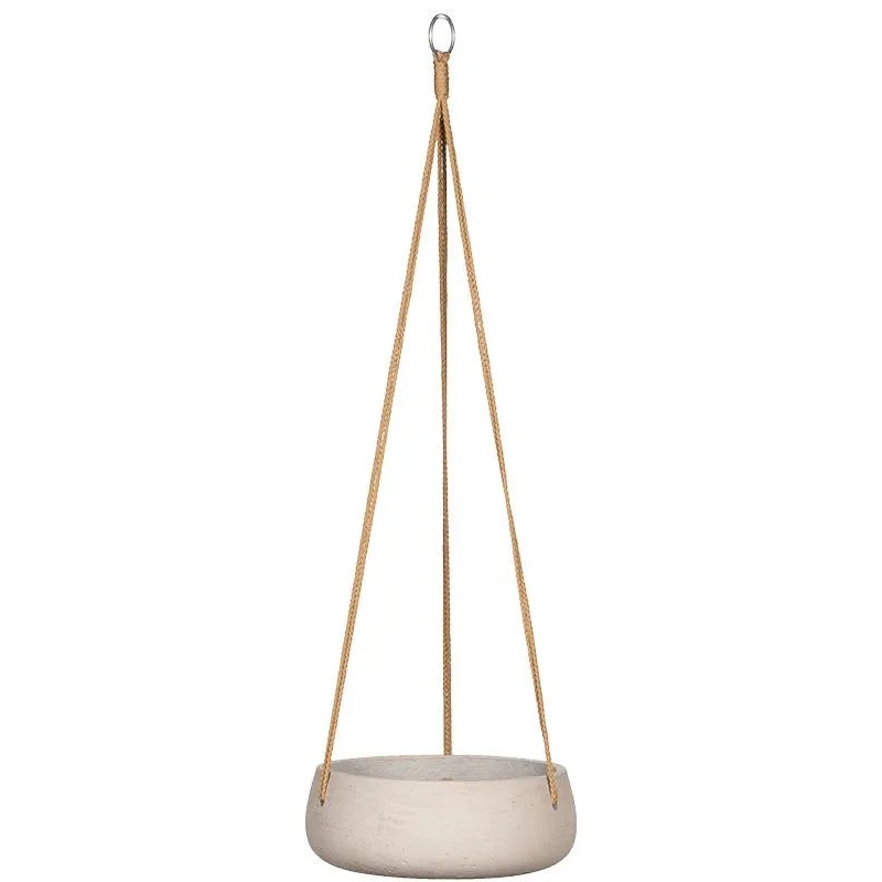 Rough Plant Pot 11cm Height 24cm Dia Eileen (hanging) M Grey Washed