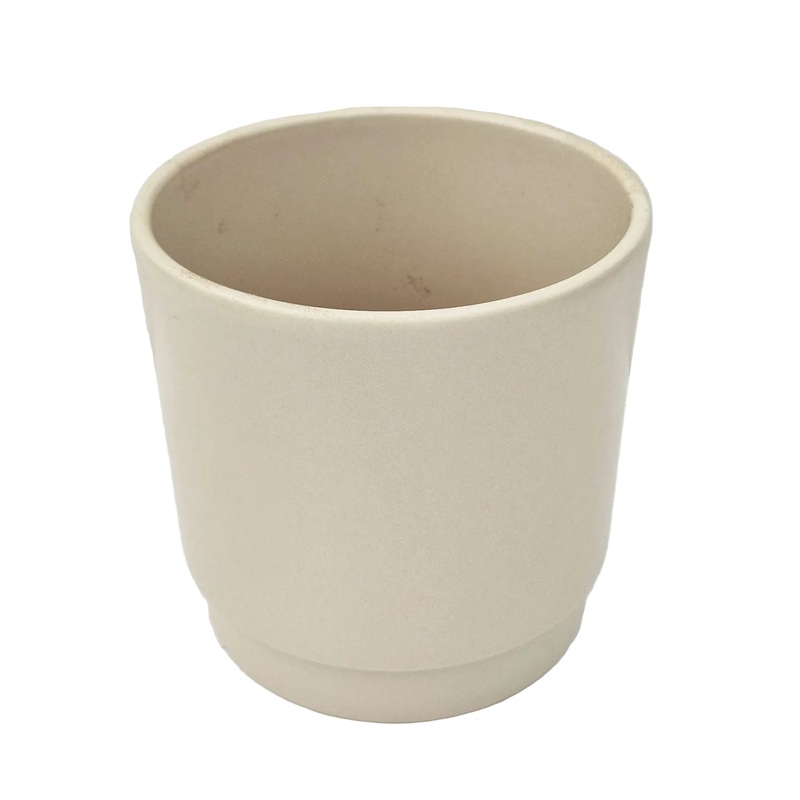 Beige Satin 13cm Indoor Plant Pot