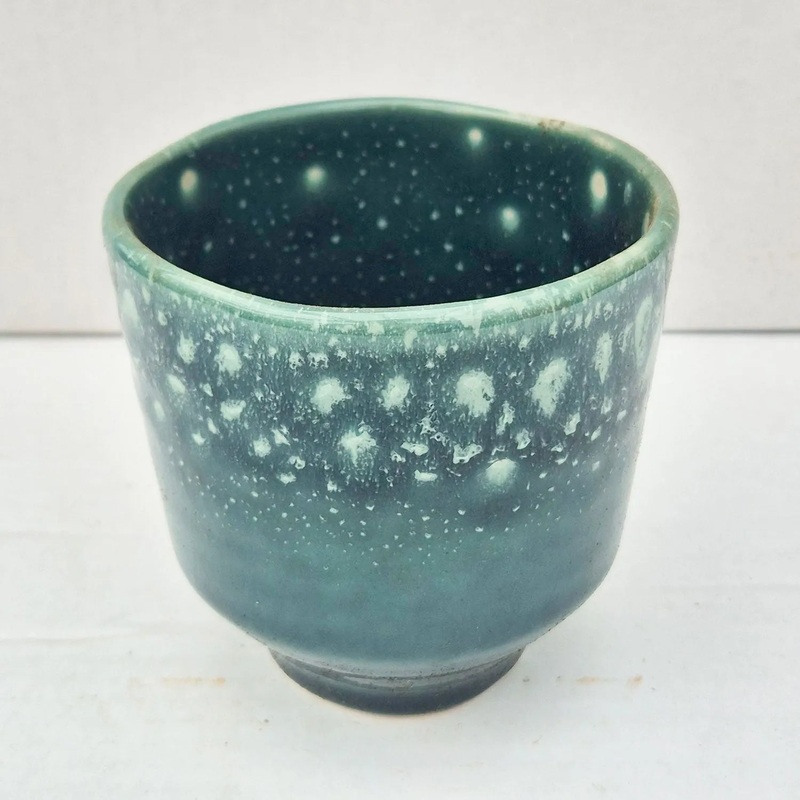 Blue Reactive Glaze Indoor 13cm Plant Pot