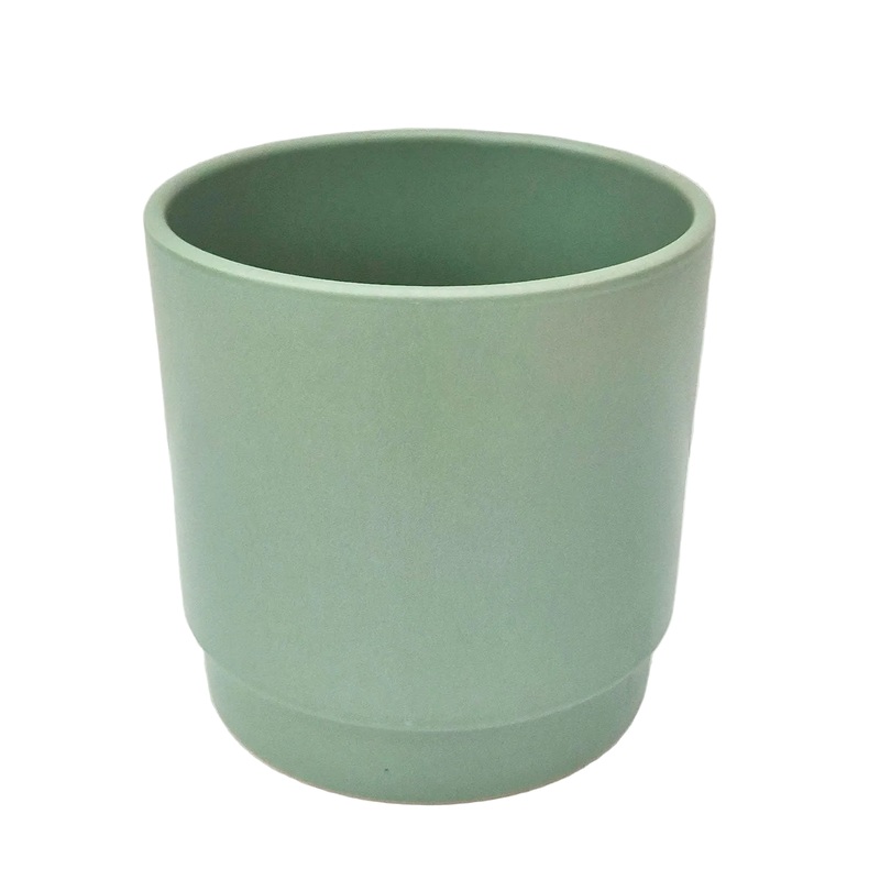 Green Satin 13cm Indoor Plant Pot