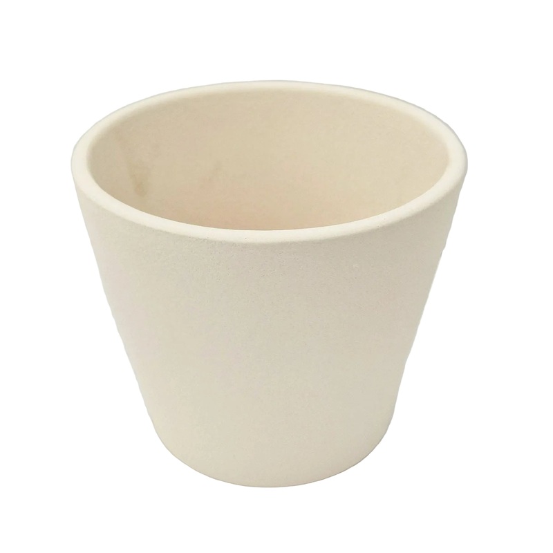 Matt White Natural 11cm Indoor Plant Pot