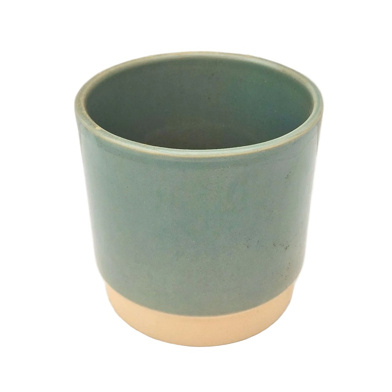 Petrol Blue Glazed 11cm Indoor Plant Pot