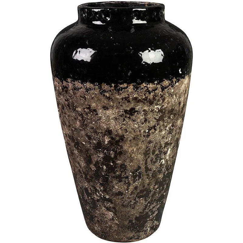 Lindy Plant Pot 50cm Height 14cm Dia Bottle Black