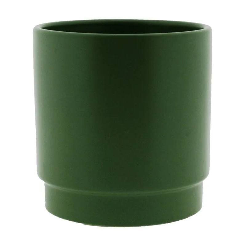 Sense Plant Pot 25cm Height 23cm Dia Pot Matt Olive