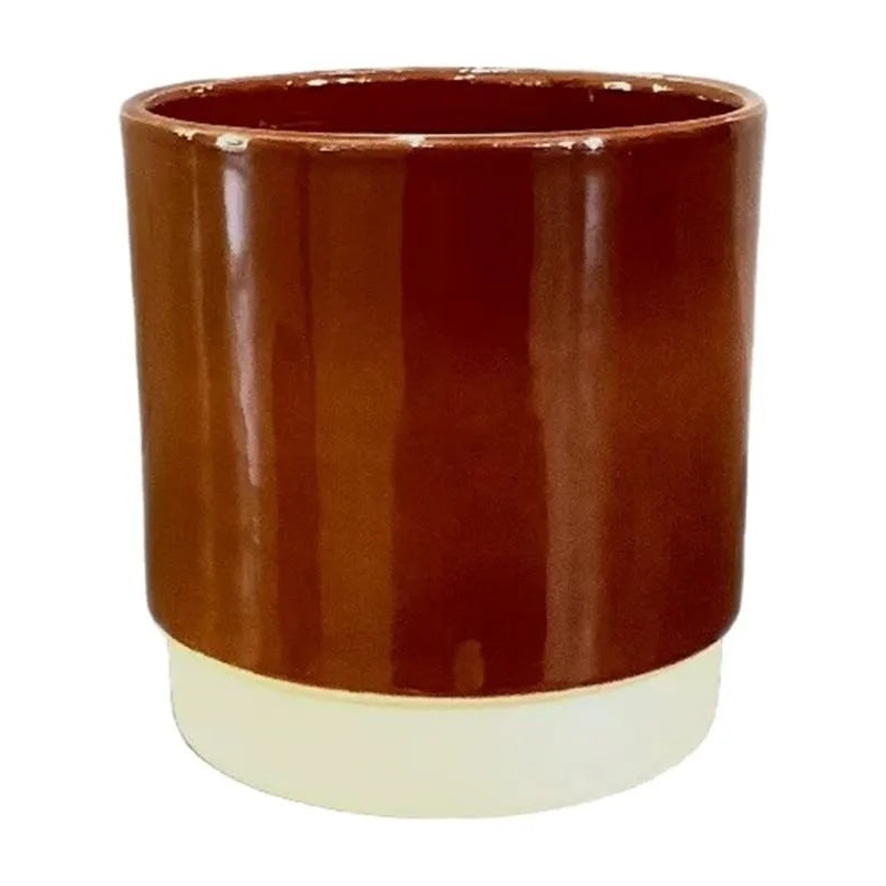 Eno Duo Plant Pot 11cm Height 9cm Dia Pot Dusty Terra