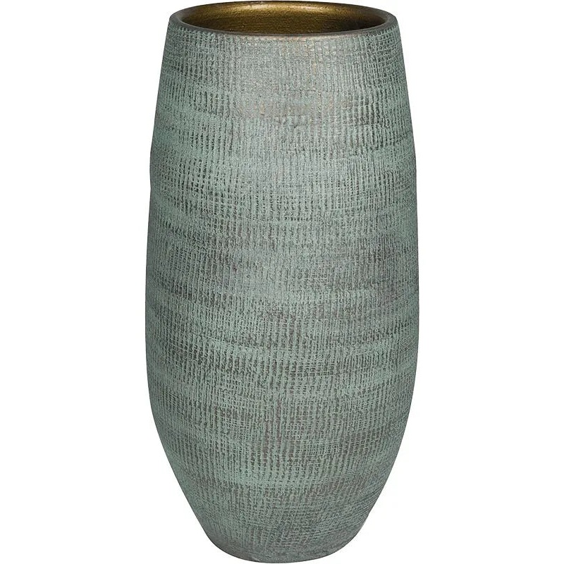 Ryan Plant Pot 50cm Height 25cm Dia Pot High Shiny Blue