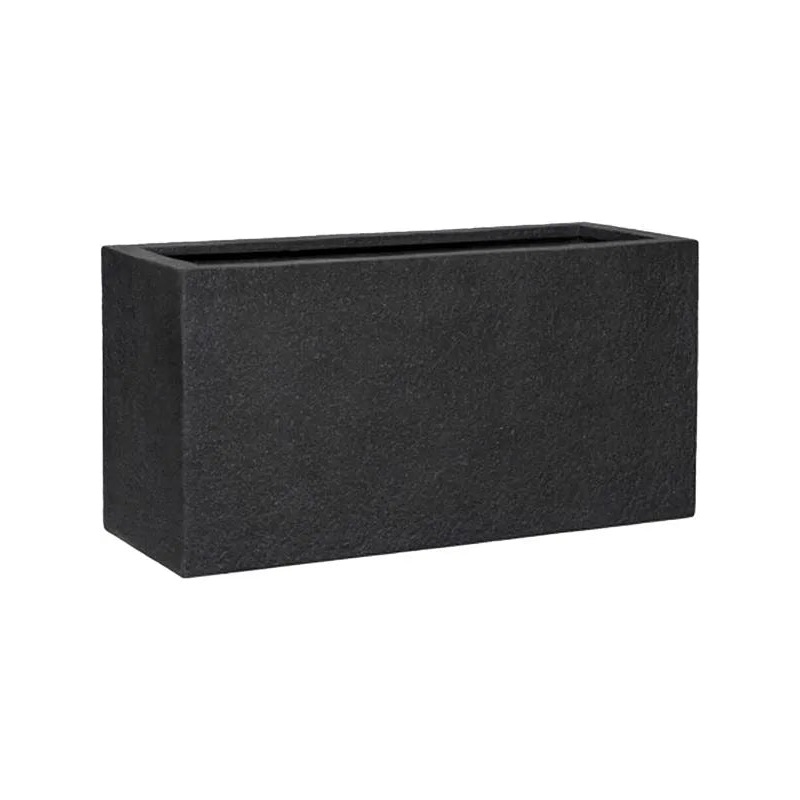 Granite Plant Pot 40cm Height 29cm Dia Jort S Midnight Black