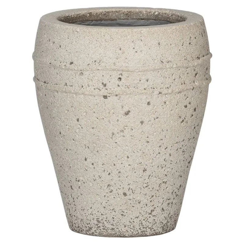 Mediterranean Plant Pot 32cm Height 19cm Dia Ares S Chalk White
