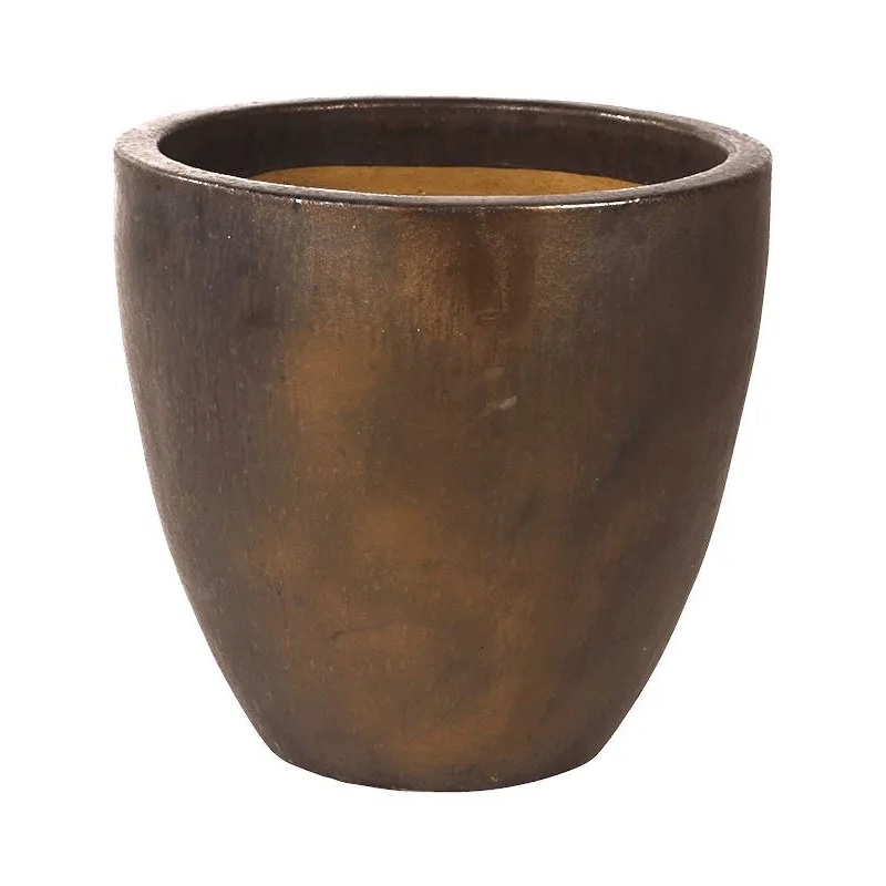 Plain Plant Pot 41cm Height 37cm Dia Couple Sepia
