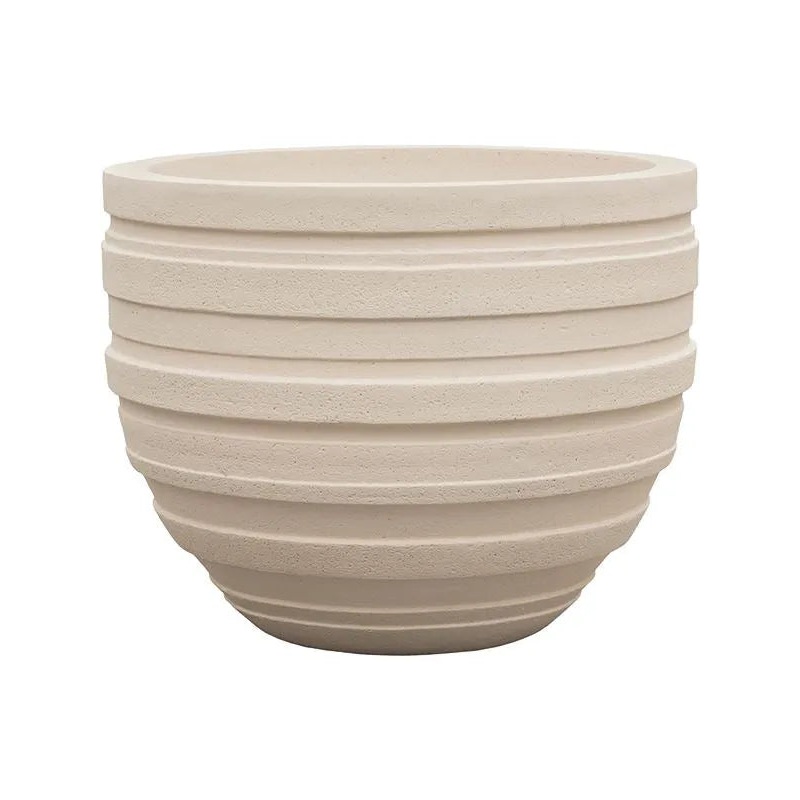 Baq Polystone Coated Junar Plant Pot 120cm Height 135cm Dia Couple Natural