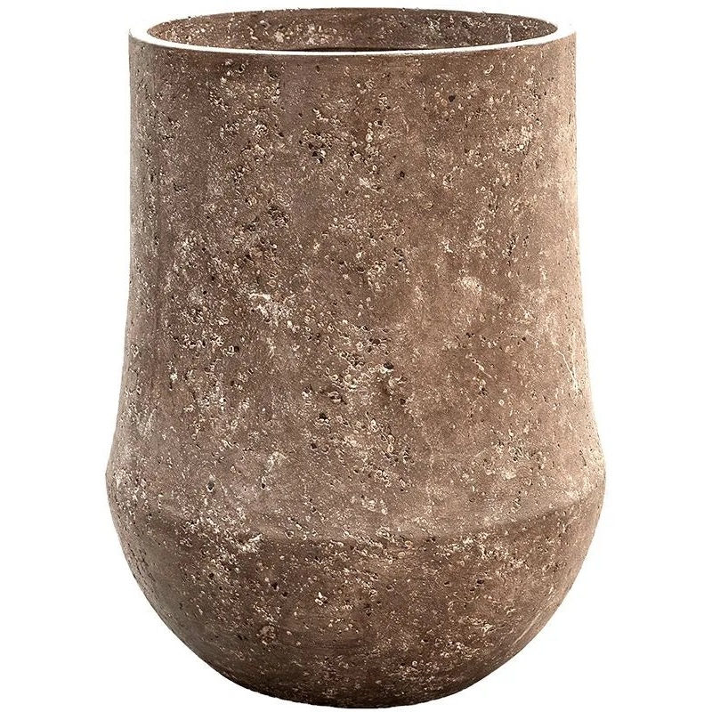 Baq Polystone Coated Plain Plant Pot 72cm Height 43cm Dia Darcy Rock