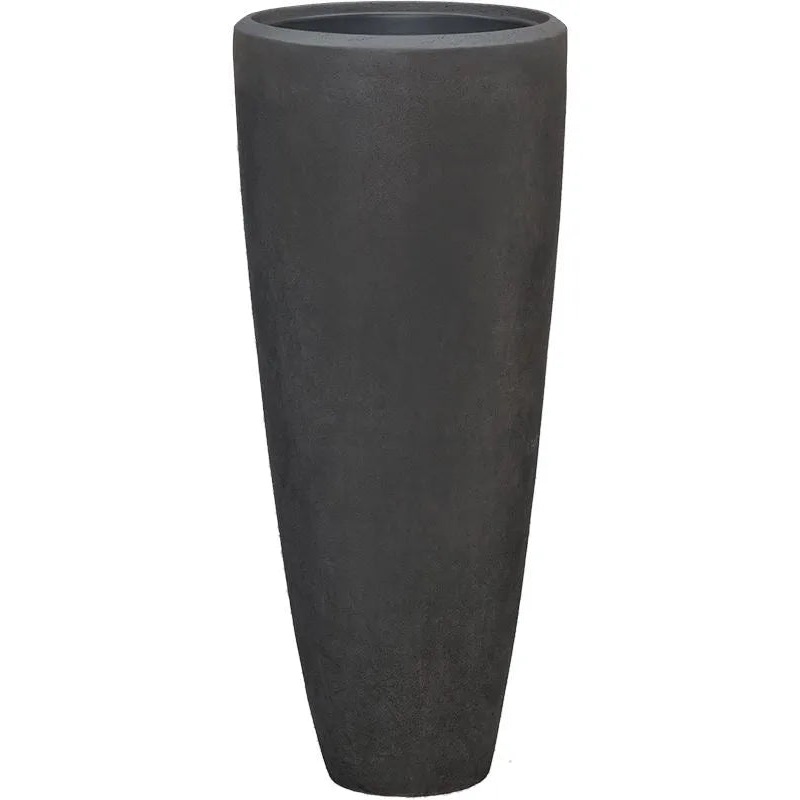 Baq Polystone Plain Plant Pot 120cm Height 39cm Dia Partner Smoke (with liner)