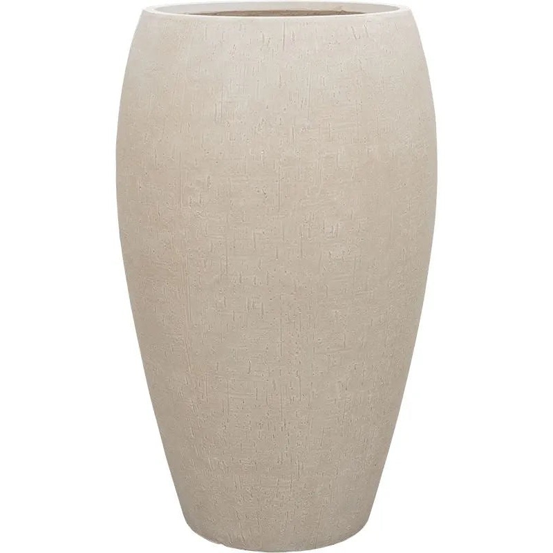 Baq Raindrop Plant Pot 88cm Height 39cm Dia Emperor Beige