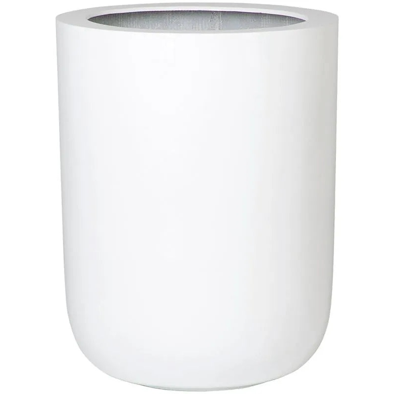 Fiberstone Plant Pot 60cm Height 36cm Dia Dice XL Glossy White