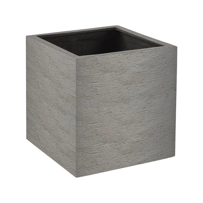 Terreno Plant Pot 40cm Height 32cm Dia Cube Clay