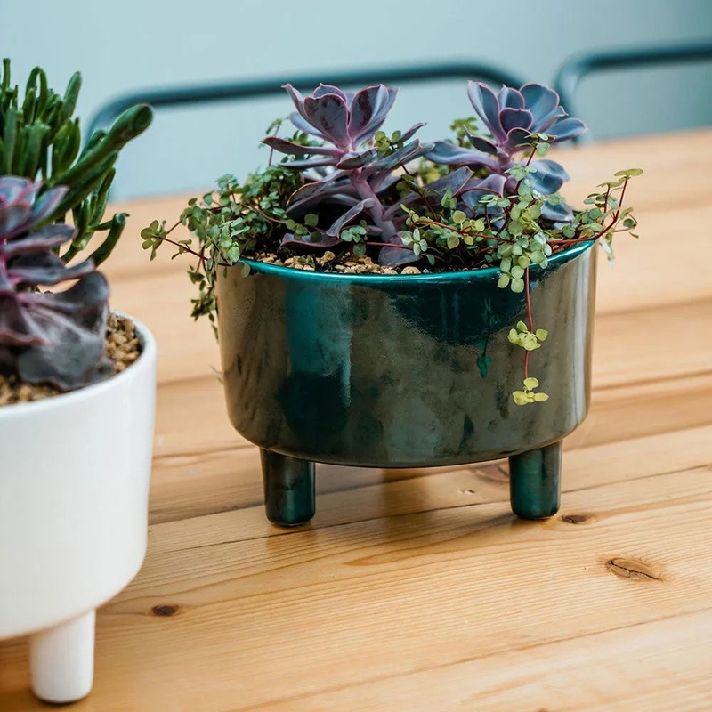 Pisa Emerald Bowl 14cm Height 19cm Dia