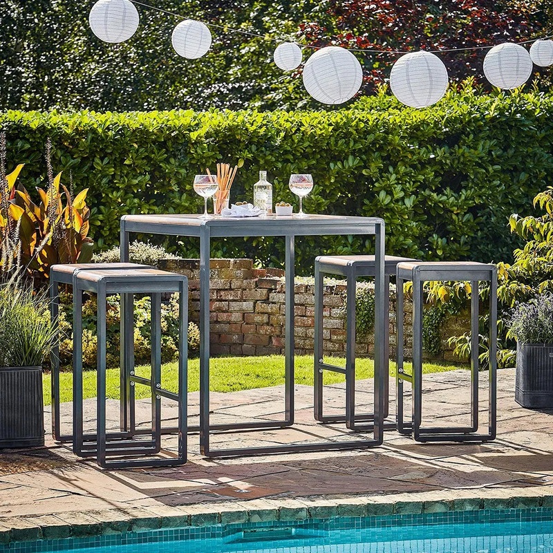 Spitalfields Tall Acacia Wood 5 piece Furniture Set