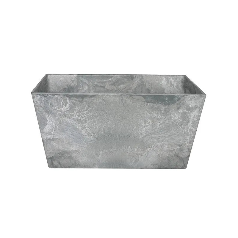 Artstone Plant Pot 12cm Height 24cm Dia Ella bowl grey