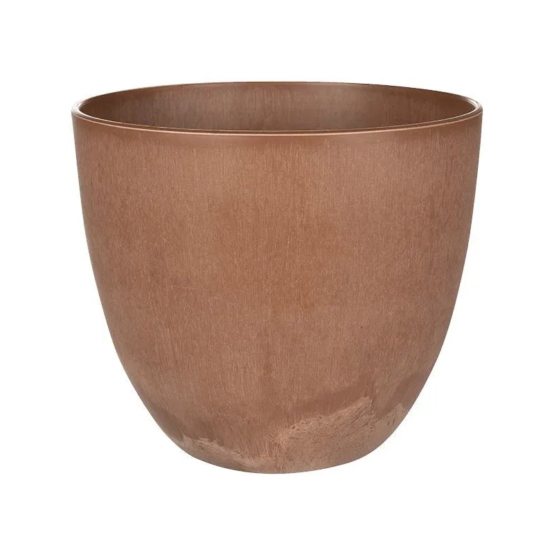 Artstone Plant Pot 15cm Height 16cm Dia Bola Pot Oak