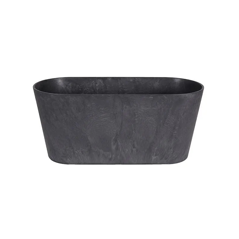 Artstone Plant Pot 17cm Height 15cm Dia Claire balcony black