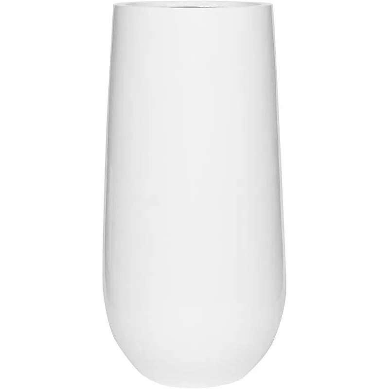 Fiberstone Plant Pot 101cm Height 36cm Dia Nax L Glossy White