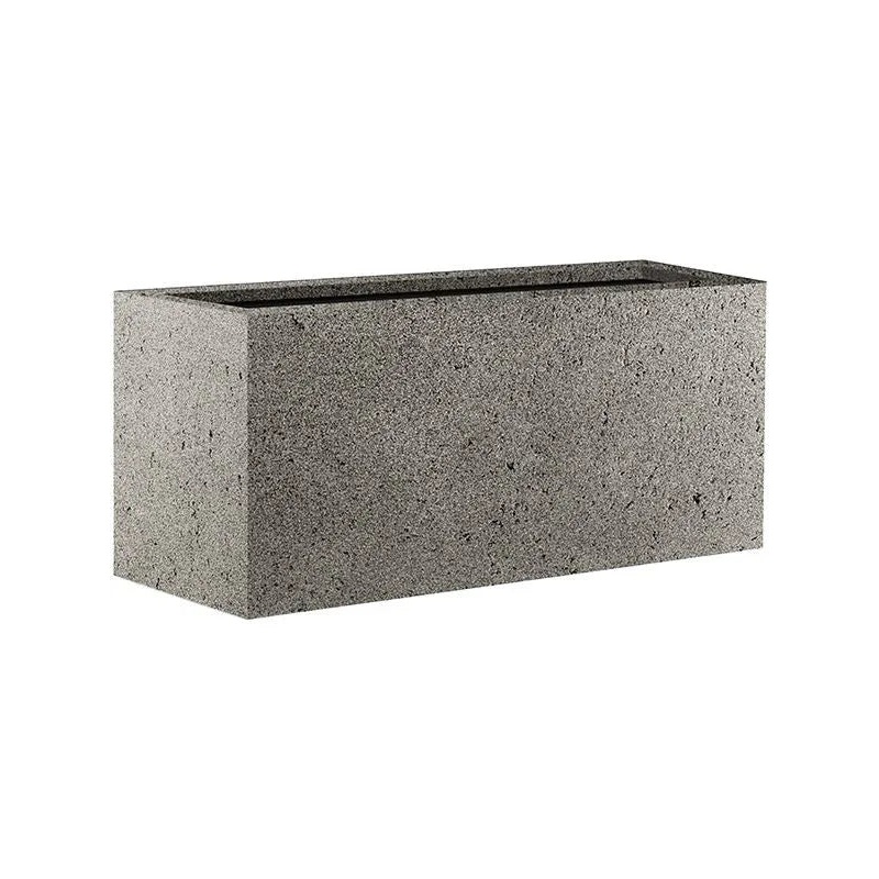 Grigio Plant Pot 50cm Height 39cm Dia Box Natural Concrete