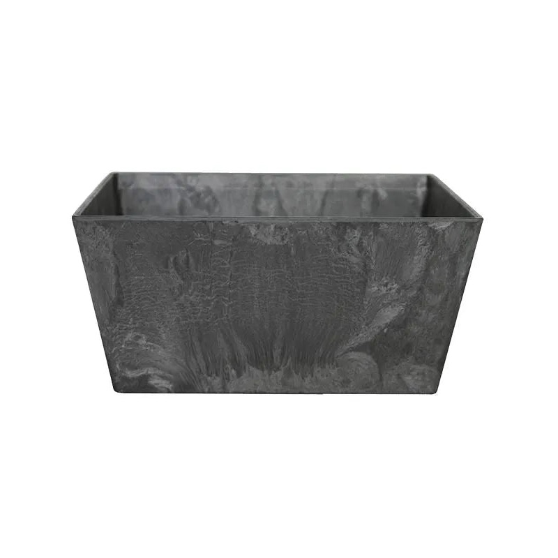 Artstone Plant Pot 12cm Height 24cm Dia Ella bowl black