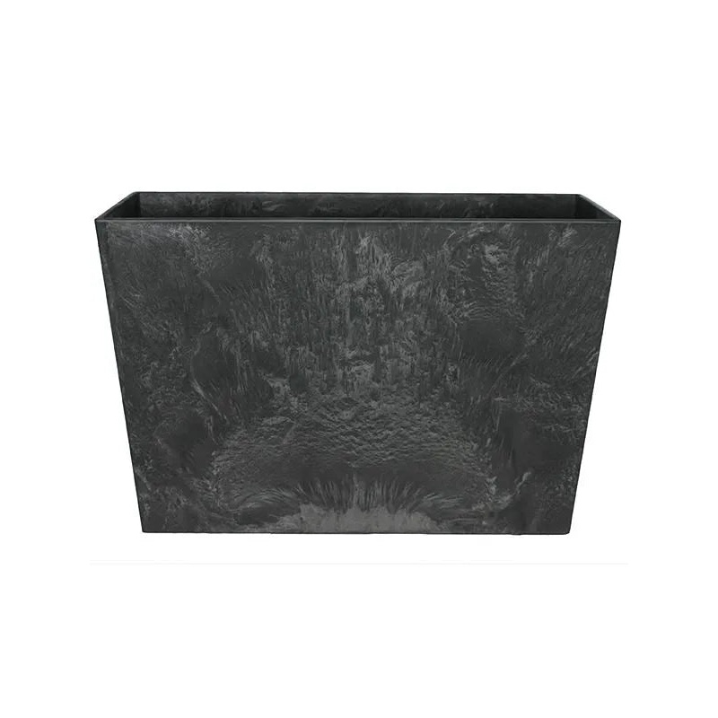 Artstone Plant Pot 40cm Height 25cm Dia Ella divider black