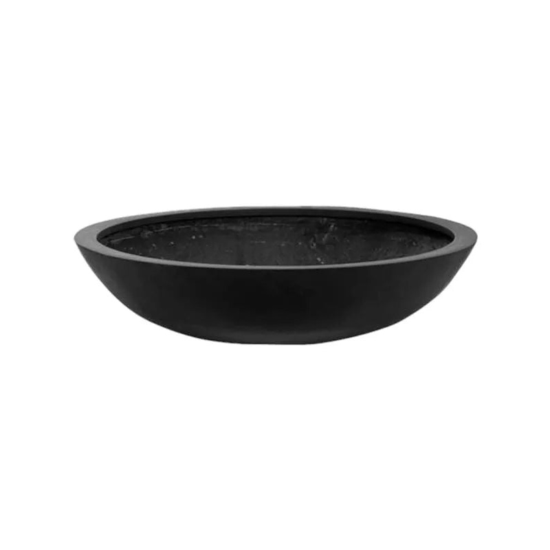 Fiberstone Plant Pot 22cm Height 78cm Dia Jumbo bowl M Black