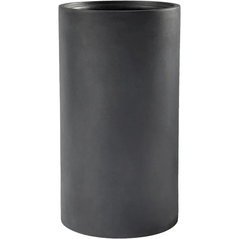 Baq Basic Plant Pot 68cm Height 33cm Dia Cylinder Dark Grey (with liner)