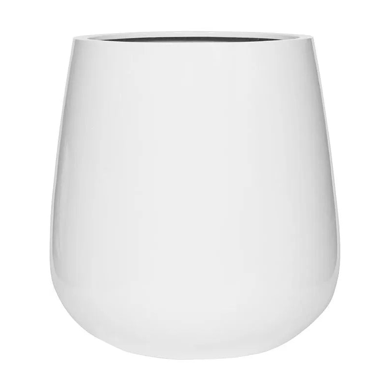 Fiberstone Plant Pot 67cm Height 50cm Dia Pax XL Glossy White