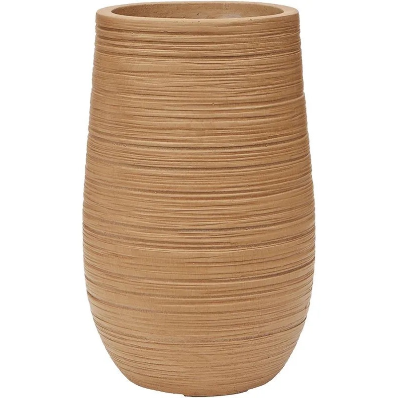 Baq Dune Plant Pot 40cm Height 18cm Dia Partner Brown Beige