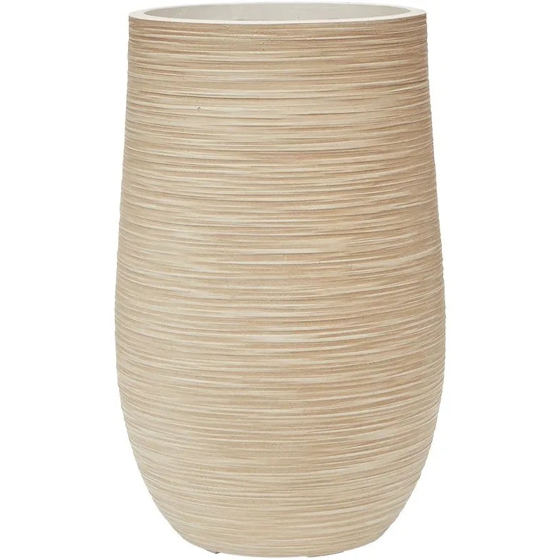 Baq Dune Plant Pot 55cm Height 27cm Dia Partner Beige