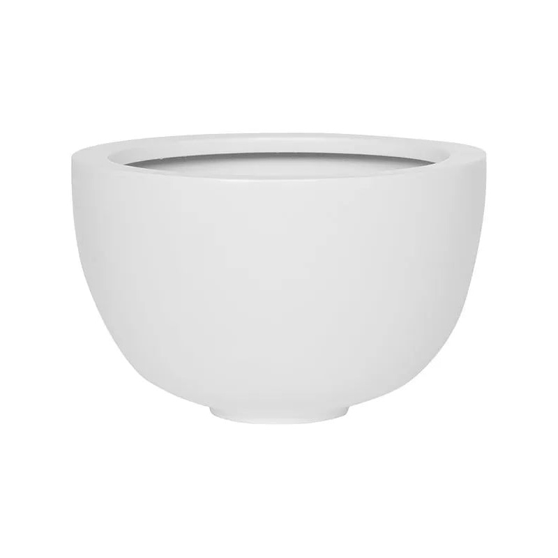 Fiberstone Plant Pot 18cm Height 27cm Dia Peter M Matt white