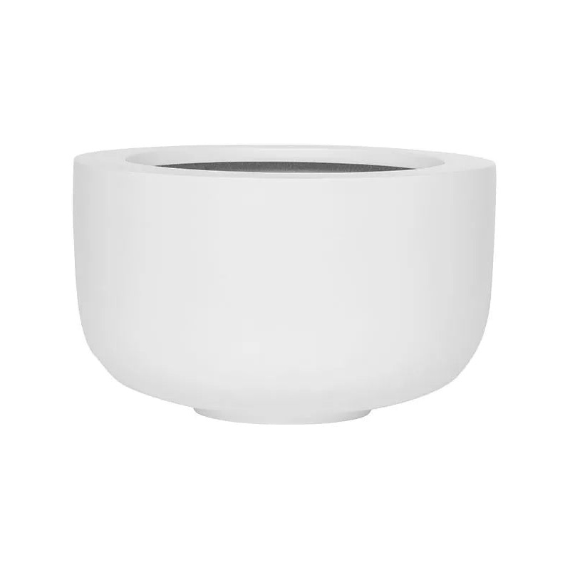Fiberstone Plant Pot 20cm Height 24cm Dia Sunny M Matt white